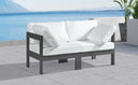 Nizuc - Outdoor Patio 2 Seat Modular Sofa With Gray Frame - Meridian Furniture - Stationary Sectionals- Elite Enclave Home