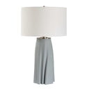 Cover Up - Sculpted Table Lamp - Blue / Silver - Uttermost - Table Lamps - Elite Enclave Home