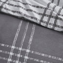 Pike - Plaid Reversible Comforter Set - White / Gray - Intelligent Design - Comforters & Sets - Elite Enclave Home