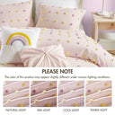 Callie - 5 Piece Full/Queen Pom Pom Comforter Set - Pink Multi
