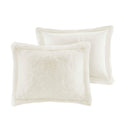 Malea - Twin Shaggy Duvet Cover Set - Ivory
