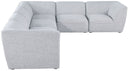 Miramar - 6 Piece Modular Sectional - Meridian Furniture - Stationary Sectionals - Elite Enclave Home