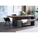 Lazarus - Outdoor Bench - Gray - Moe's Home Collection - Benches - Elite Enclave Home