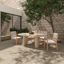 Warby - Outdoor Dining Table - Beige - Moe's Home Collection - Dining Tables - Elite Enclave Home