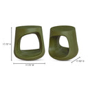 Rothko - Outdoor Stool - Dark Green - Moe's Home Collection - Garden Stools - Elite Enclave Home