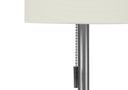 Metal Candlestick USB Table Lamps With Ivory Drum Shade (Set of 2) - Silver - HomeRoots - Lamp Sets - Elite Enclave Home