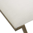 Farrah - Geometric Bench - White