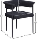 Malin - Boucle Dining Chair (Set of 2) - Meridian Furniture - Chair Sets - Elite Enclave Home
