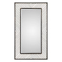 Karel - Chevron Mirror - Black