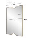 Ticket - Vanity Mirror - Gold