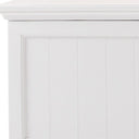 Solid Wood Chest - White - HomeRoots - Storage Baskets - Elite Enclave Home