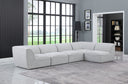 Miramar - 5 Piece Modular Sectional - Meridian Furniture - Stationary Sectionals - Elite Enclave Home