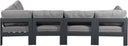 Nizuc - Outdoor Patio 5 Piece Modular Sectional With Gray Frame - Meridian Furniture - Stationary Sectionals- Elite Enclave Home