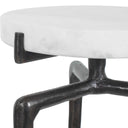 Tobias - Marble Slab Drink Table - Bronze / White