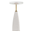 Sora - Glass Drink Table - White