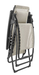 Metal Zero Gravity Chair - Beige And Gray