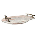 Stone And Twig - Indoor - Outdoor Tray - Gold / Gray / White - Uttermost - Trays - Elite Enclave Home