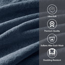 800GSM - 2 Piece Set Bath Sheet Antimicrobial - Dark Blue - Madison Park Signature - Towel Sets - Elite Enclave Home
