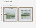 Soft Sage - Abstract Landscape Prints (Set of 2) - Gray