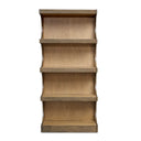 Uttermost Osrick Modern Etagere – Woodtone arched design in mindi solids and veneers with warm natural finish