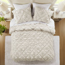 Lily - Full/Queen 3 Piece Comforter Set - Ivory