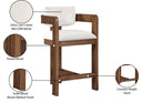 Sacha - Velvet Stool With Brown Base - Meridian Furniture - Counter Height (24" - 27") - Elite Enclave Home