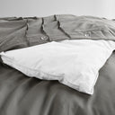 Porter - California King Soft Washed Pleated Duvet Cover Set - Gray - Comfort Spaces - Duvet Covers & Shams - Elite Enclave Home