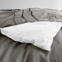 Porter - Queen Soft Washed Pleated Comforter Set - Gray