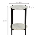 Melanie - Accent Table - White - Moe's Home Collection - Accent Tables - Elite Enclave Home
