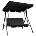 Metal Swing Chair - Black