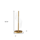 Modern Swirl Metal And Acrylic LED Table Lamp - Gold