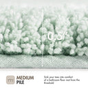 Evan - 20" x 30" Tufted Bath Rug - Seafoam - Madison Park - Bath Rugs & Mats - Elite Enclave Home