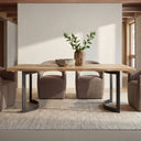 Barrow - Rolling Dining Chair - Soft Taupe - Moe's Home Collection - Side Chairs - Elite Enclave Home