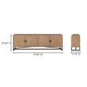 Sierra - Media Unit - Natural - Moe's Home Collection - TV Stands - Elite Enclave Home