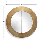 Tano - Round Mirror - Antique Brass - Uttermost - Wall Mirrors- Elite Enclave Home
