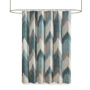 Alpine - Printed Shower Curtain - Aqua - INK+IVY - Shower Curtains - Elite Enclave Home