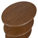 Top - Tier Oval Walnut Side Table - Woodtone - Uttermost - Side Tables - Elite Enclave Home