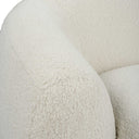 Capra - Art Deco White Swivel Chair