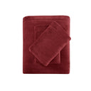 Soloft Plush - 4 Piece Full Micro Plush Sheet Set - Burgundy