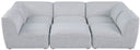 Miramar - 6 Piece Modular Sectional - Meridian Furniture - Stationary Sectionals - Elite Enclave Home
