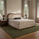 Camilla - King Bed - Oat / White / Beige - Moe's Home Collection - Upholstered Beds - Elite Enclave Home