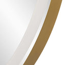 Crofton - Lighted Brass Round Mirror