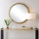 Nolina - Round Mirror - Gold - Uttermost - Accent Mirrors- Elite Enclave Home
