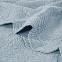 Tuscany - Oversized Quilted Throw With Scalloped Edges - Blue - Madison Park - Throws - Elite Enclave Home