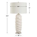 Anneli - Swirl Table Lamp - White