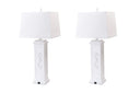 Seahorse Shutter Base Table Lamps (Set of 2) - White