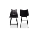 Alibi - Counter Stool (Set of 2) - Matte Black - Moe's Home Collection - Stool Sets - Elite Enclave Home