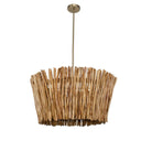 Rhea - 4 Light Wood Branch Chandelier - Woodtone - Uttermost - Chandeliers- Elite Enclave Home