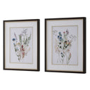 Delicate Flowers - Framed Prints (Set of 2)