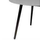 5 Piece Stone Dining Set With Four Chairs - Gray And Black